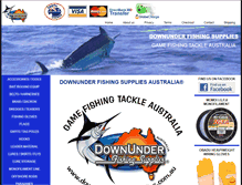 Tablet Screenshot of downunderfishingsupplies.com.au